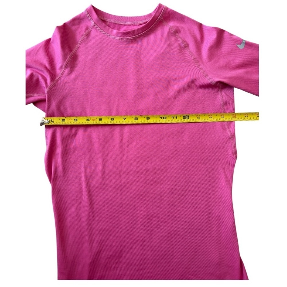Nike Pro Combat Dri-Fit Compression Pink Long Sleeve Shirt Size Medium - Picture 9 of 10